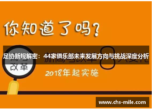 足协新规解密:44家俱乐部未来发展方向与挑战深度分析 足协新规解密:44家俱乐部未来发展方向与挑战深度分析