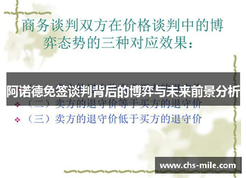 阿诺德免签谈判背后的博弈与未来前景分析